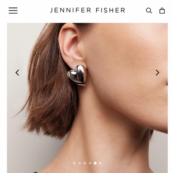 Jennifer Fisher Jewelry - Jennifer Fisher Metallic Heart Earrings